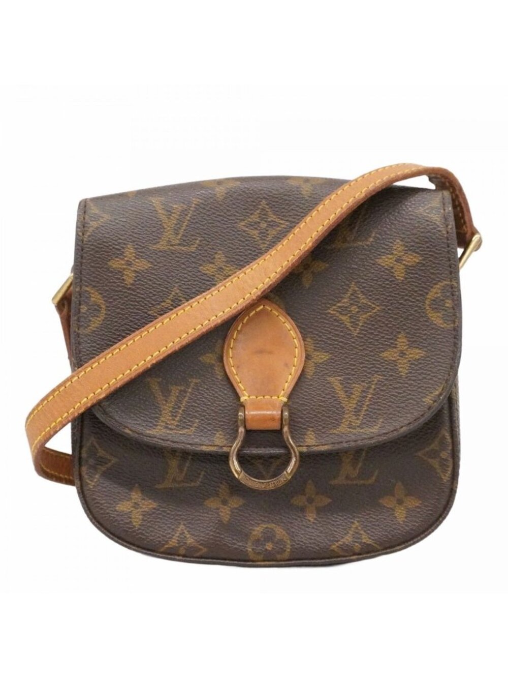 Louis Vuitton Shoulder Bag Monogram Mini Saint Cloud Brown